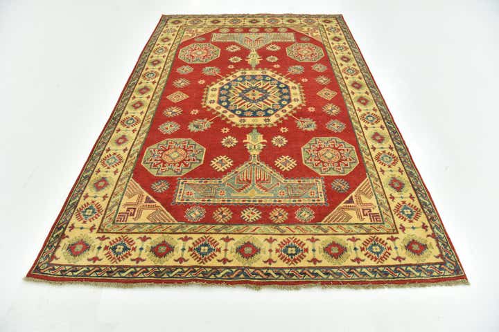 6' x 9' Hand Knotted Kazak Rug