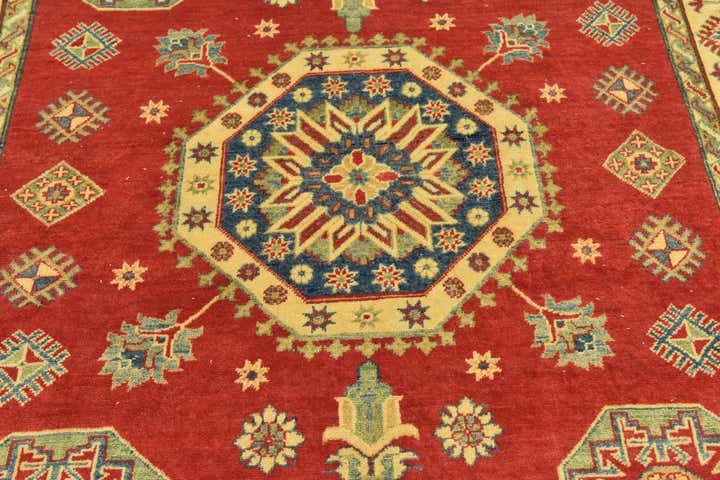 6' x 9' Hand Knotted Kazak Rug
