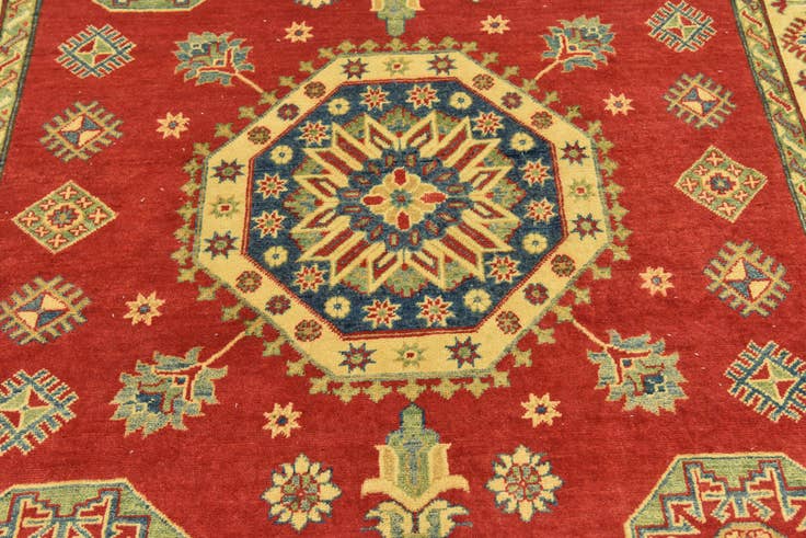 Detail image of 6' x 9' Hand Knotted Kazak Rug