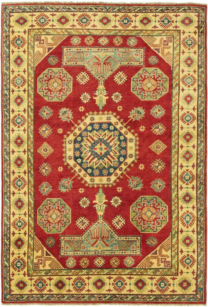 6' x 9' Hand Knotted Kazak Rug