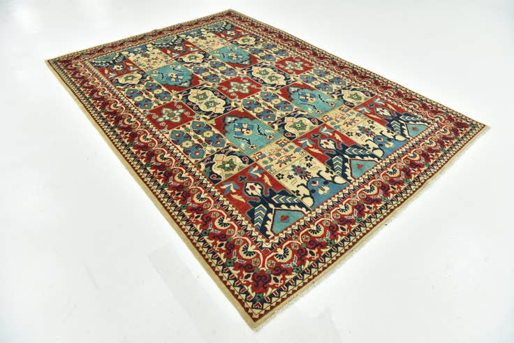 Detail image of 6' 9 x 9' 8 Hand Knotted Kazak Rug