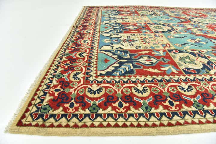 6' 9 x 9' 8 Hand Knotted Kazak Rug