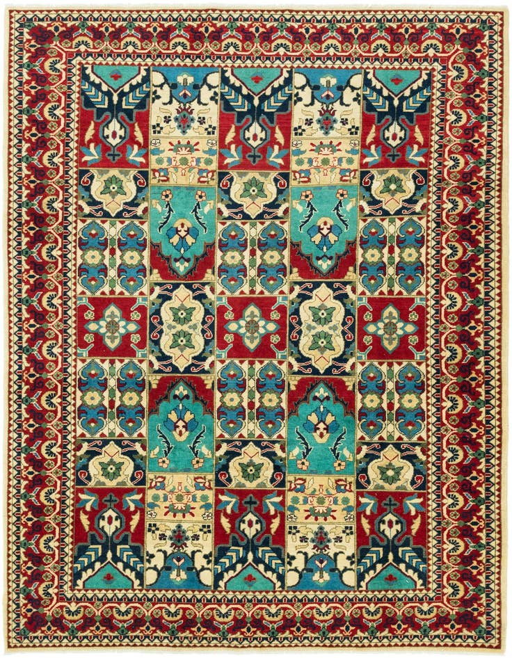 Detail image of 6' 9 x 9' 8 Hand Knotted Kazak Rug