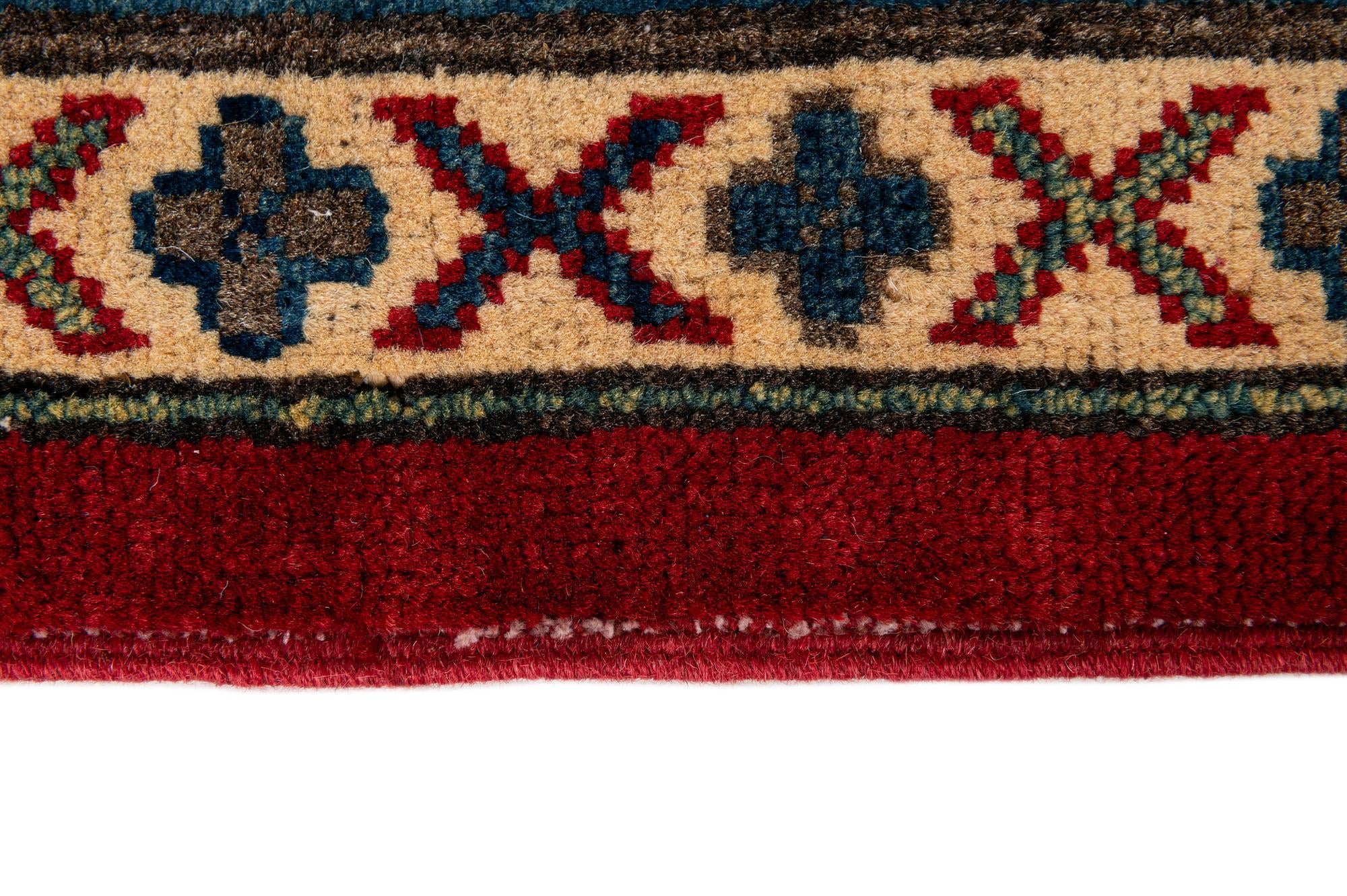 9' 2 x 12' 2 Hand Knotted Kazak Rug