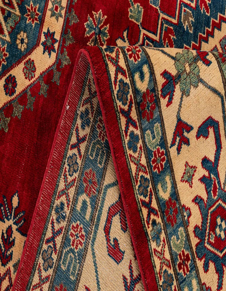 Detail image of 9' 2 x 12' 2 Hand Knotted Kazak Rug