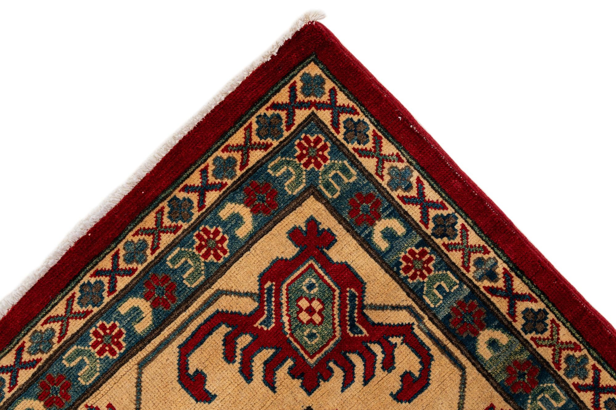 9' 2 x 12' 2 Hand Knotted Kazak Rug