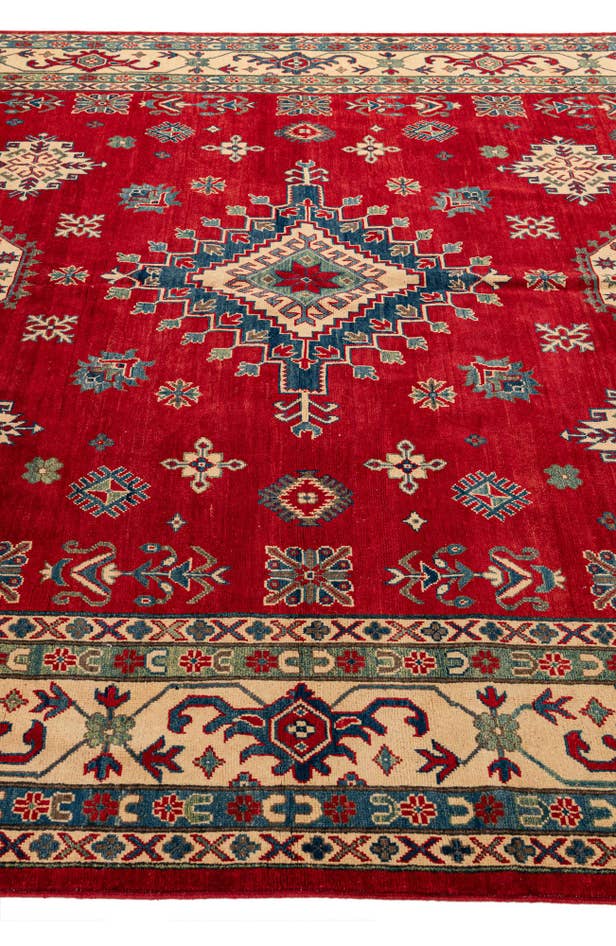 Detail image of 9' 2 x 12' 2 Hand Knotted Kazak Rug
