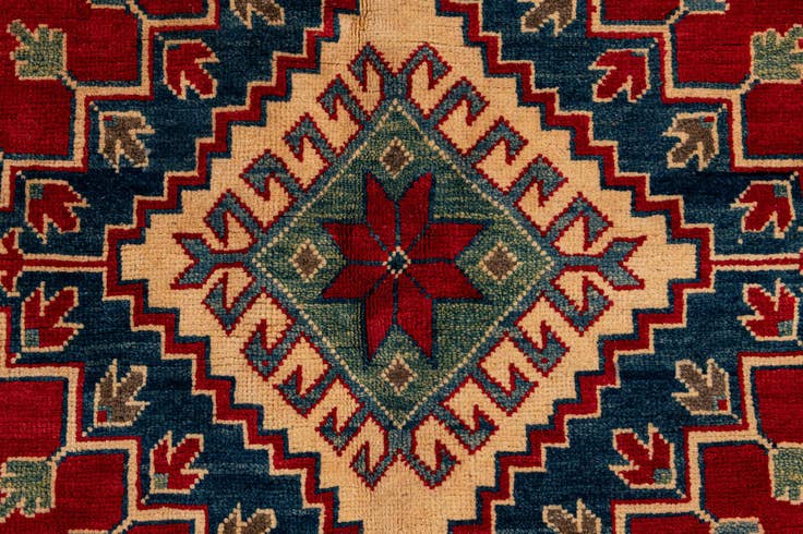 Detail image of 9' 2 x 12' 2 Hand Knotted Kazak Rug