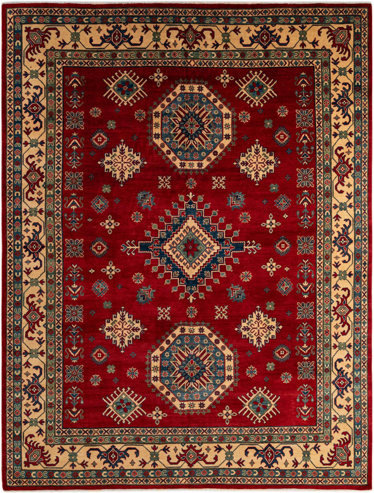 9' 2 x 12' 2 Hand Knotted Kazak Rug