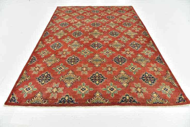 Detailansicht von 205cm x 300cm Handgeknüpft Kazak Teppich