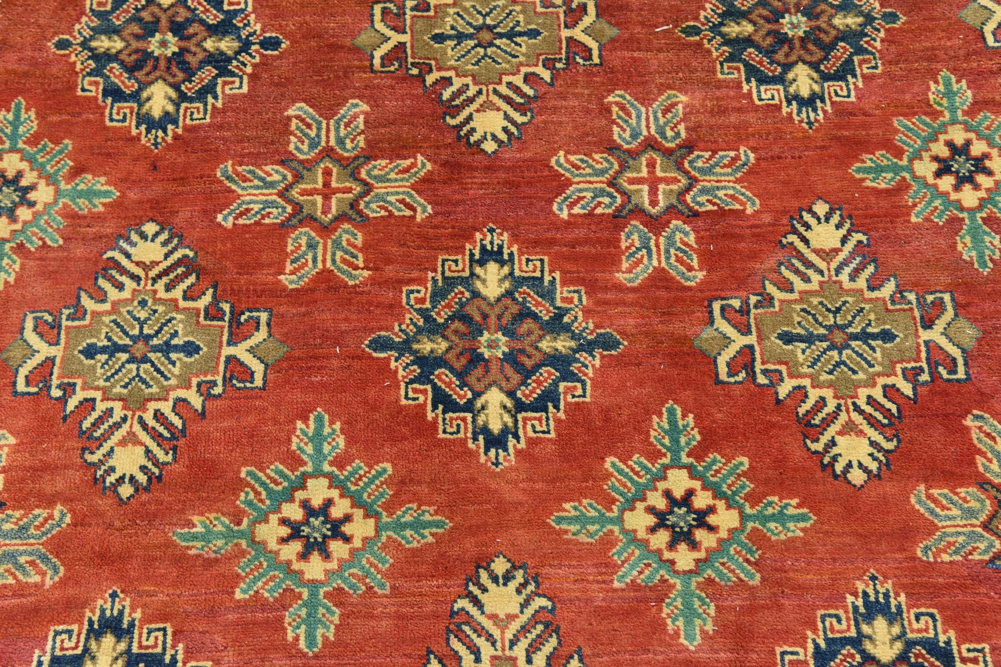 6' 9 x 9' 10 Hand Knotted Kazak Rug
