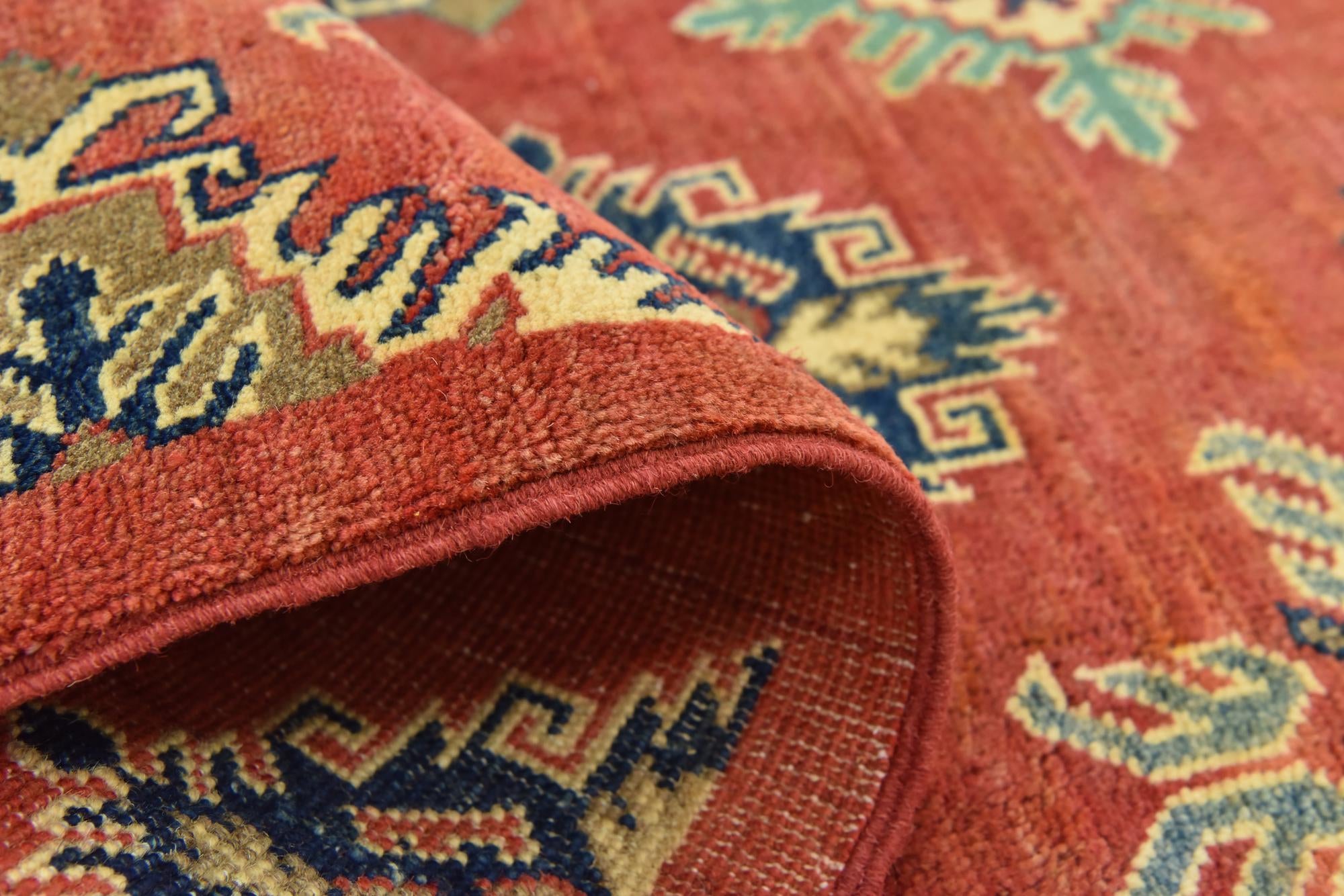 6' 9 x 9' 10 Hand Knotted Kazak Rug
