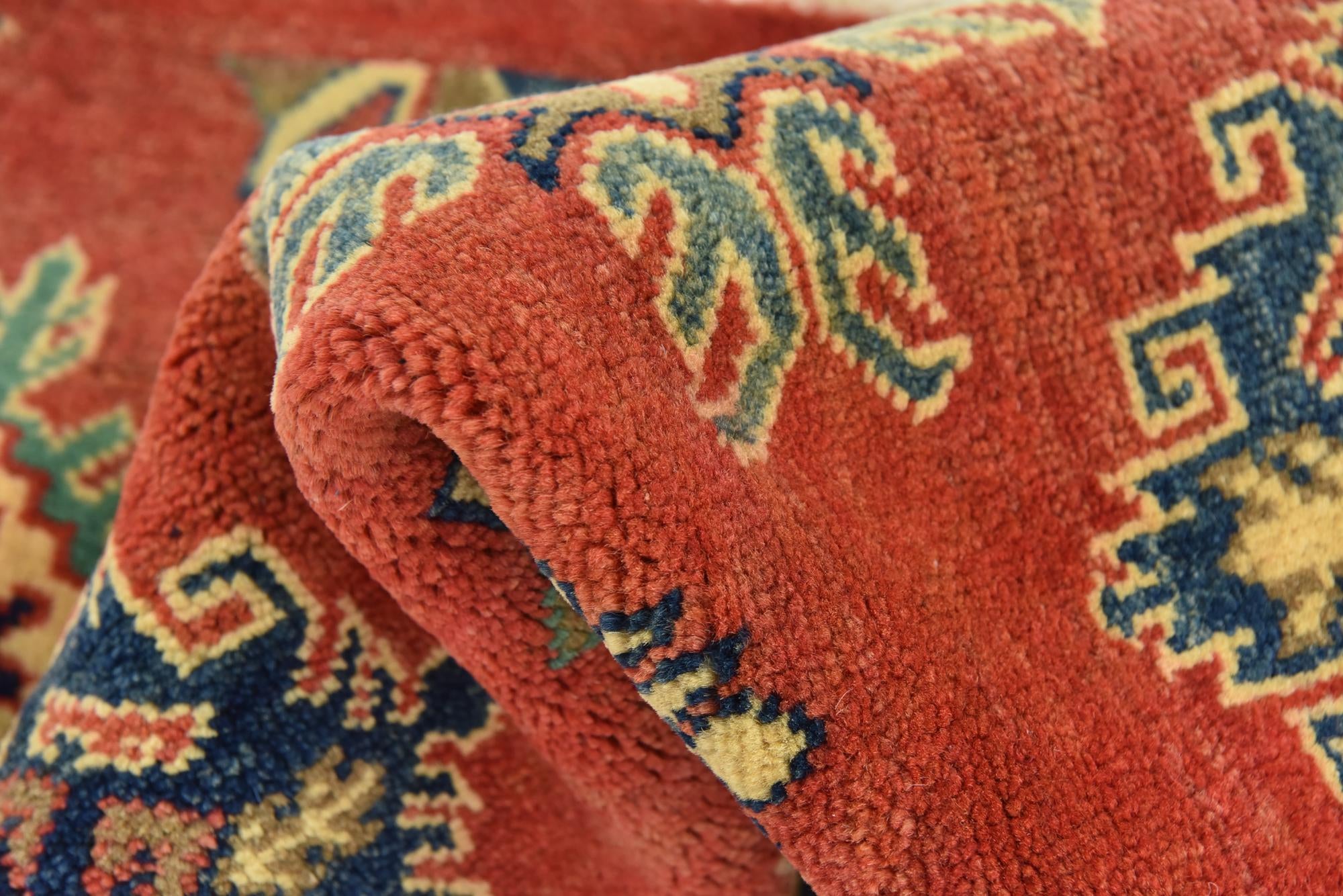 6' 9 x 9' 10 Hand Knotted Kazak Rug