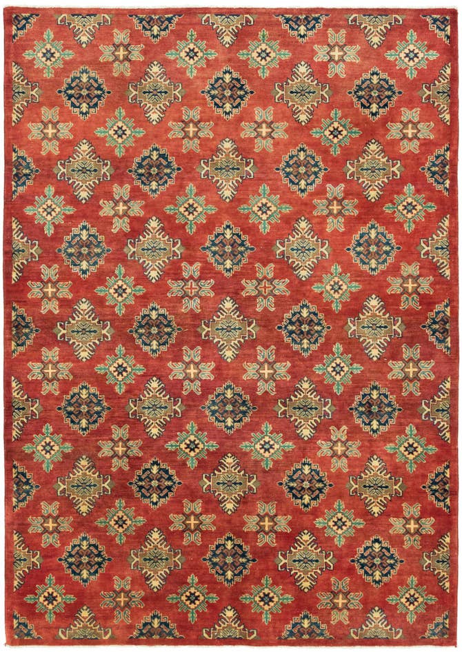 Detailansicht von 205cm x 300cm Handgeknüpft Kazak Teppich