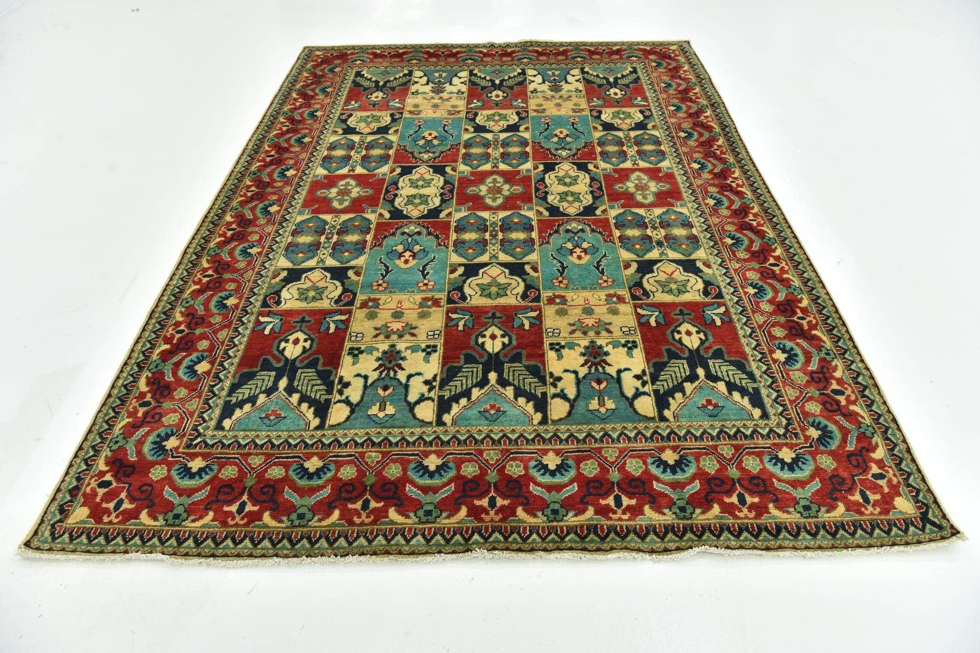 6' 8 x 9' 7 Hand Knotted Kazak Rug