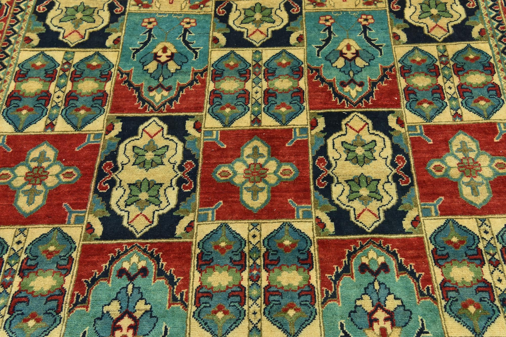 6' 8 x 9' 7 Hand Knotted Kazak Rug