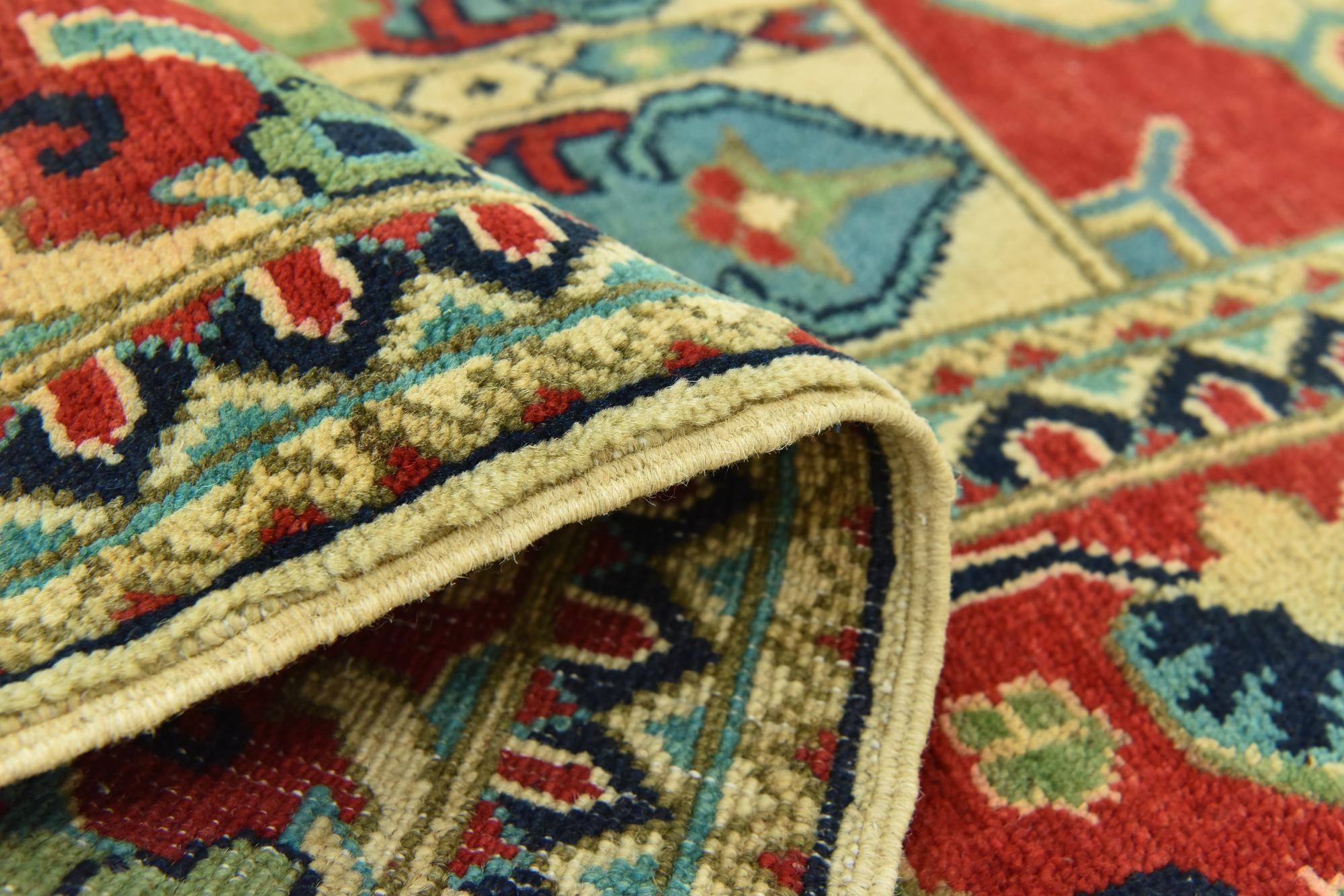 6' 8 x 9' 7 Hand Knotted Kazak Rug