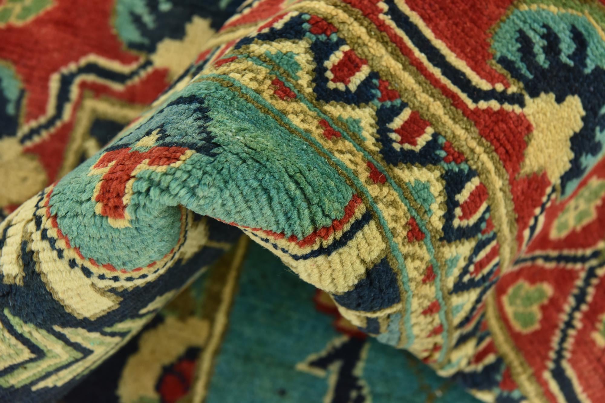 6' 8 x 9' 7 Hand Knotted Kazak Rug