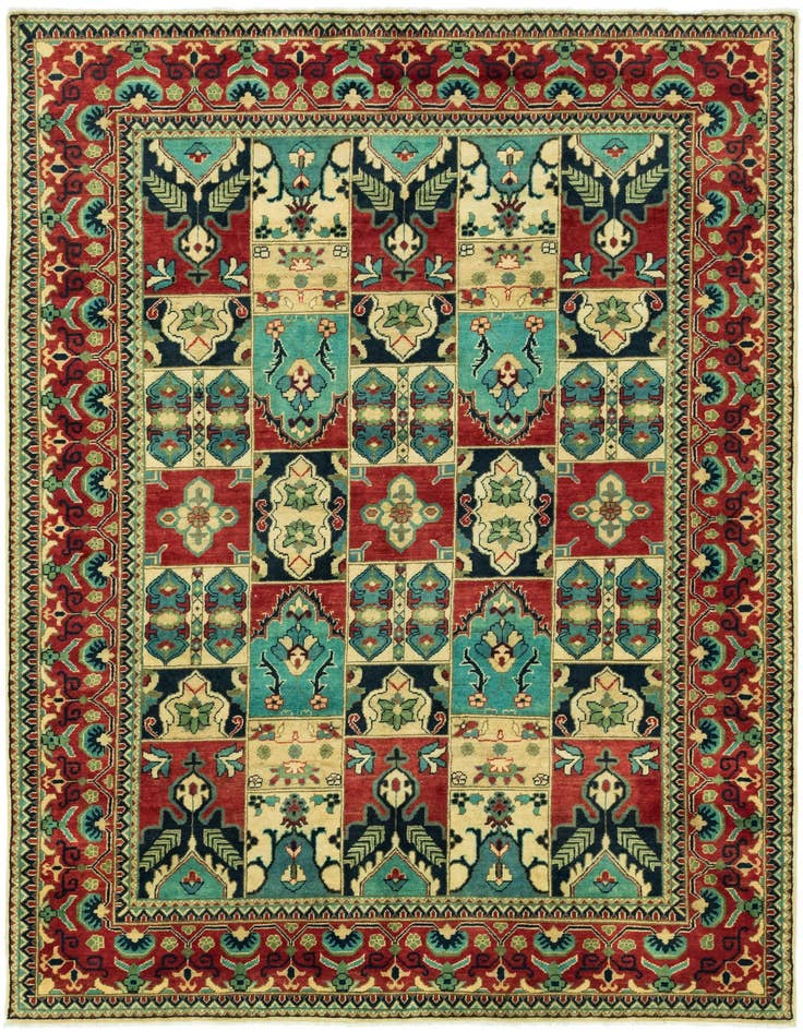 Detail image of 6' 8 x 9' 7 Hand Knotted Kazak Rug