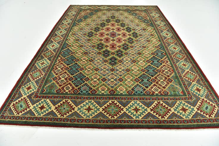 Detail image of 8' x 11' 9 Hand Knotted Kazak Rug