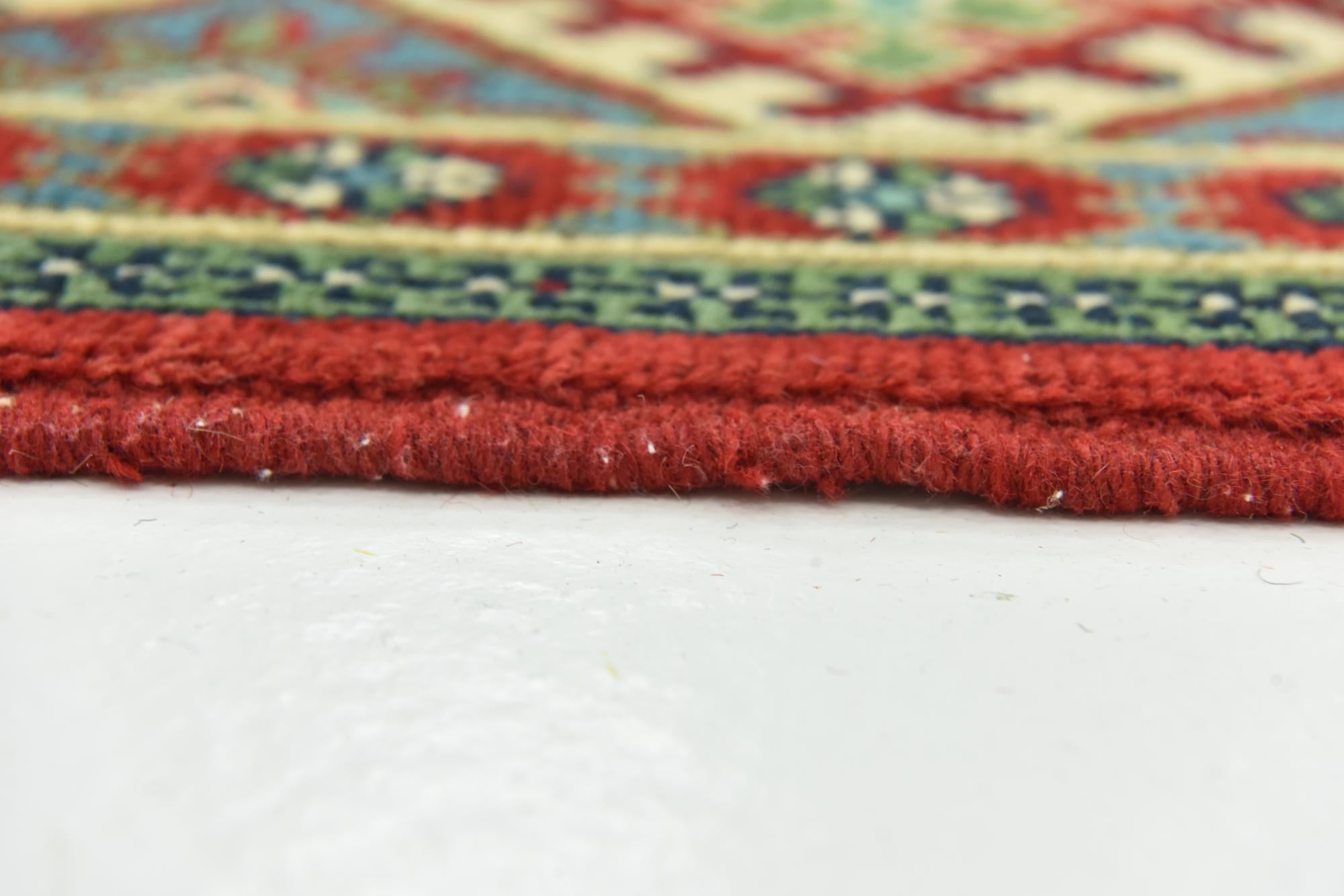 8' x 11' 9 Hand Knotted Kazak Rug