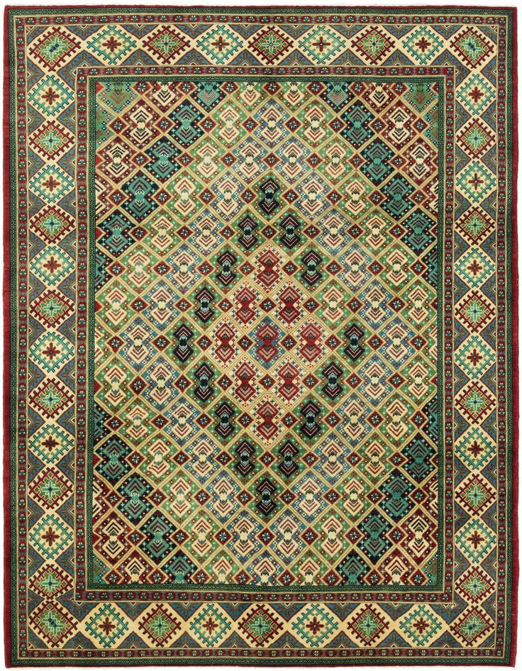 Detail image of 8' x 11' 9 Hand Knotted Kazak Rug