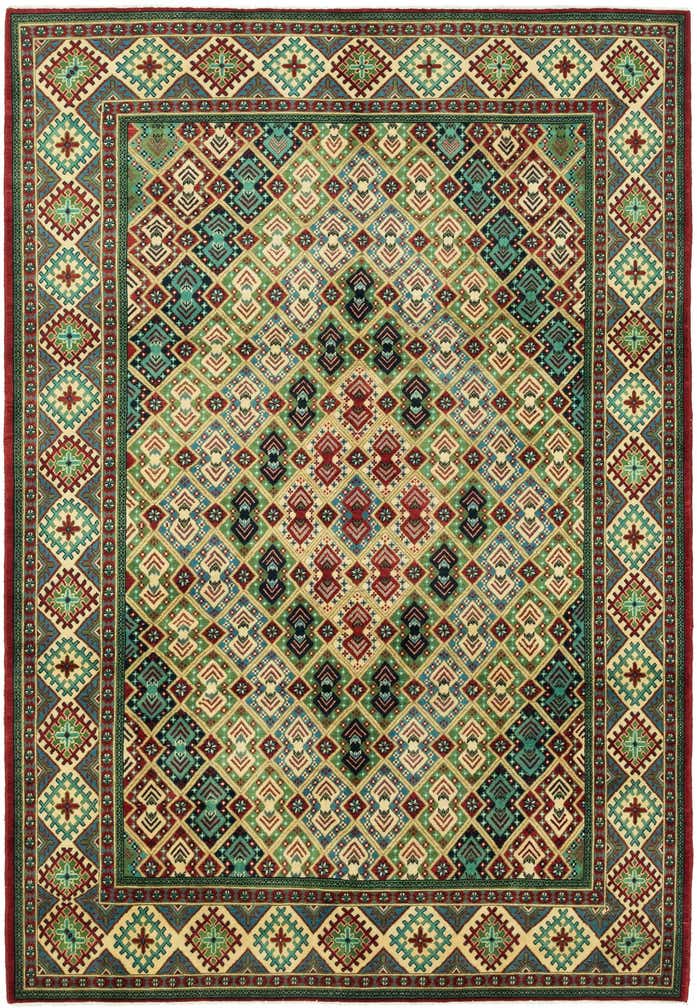 8' x 11' 9 Hand Knotted Kazak Rug