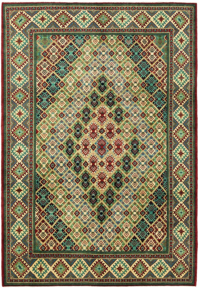 Detail image of 8' x 11' 9 Hand Knotted Kazak Rug