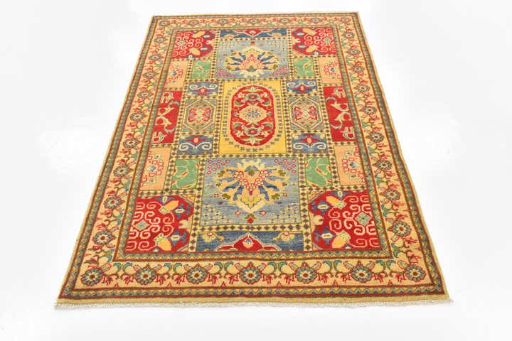 4' 3 x 6' 3 Hand Knotted Kazak Rug
