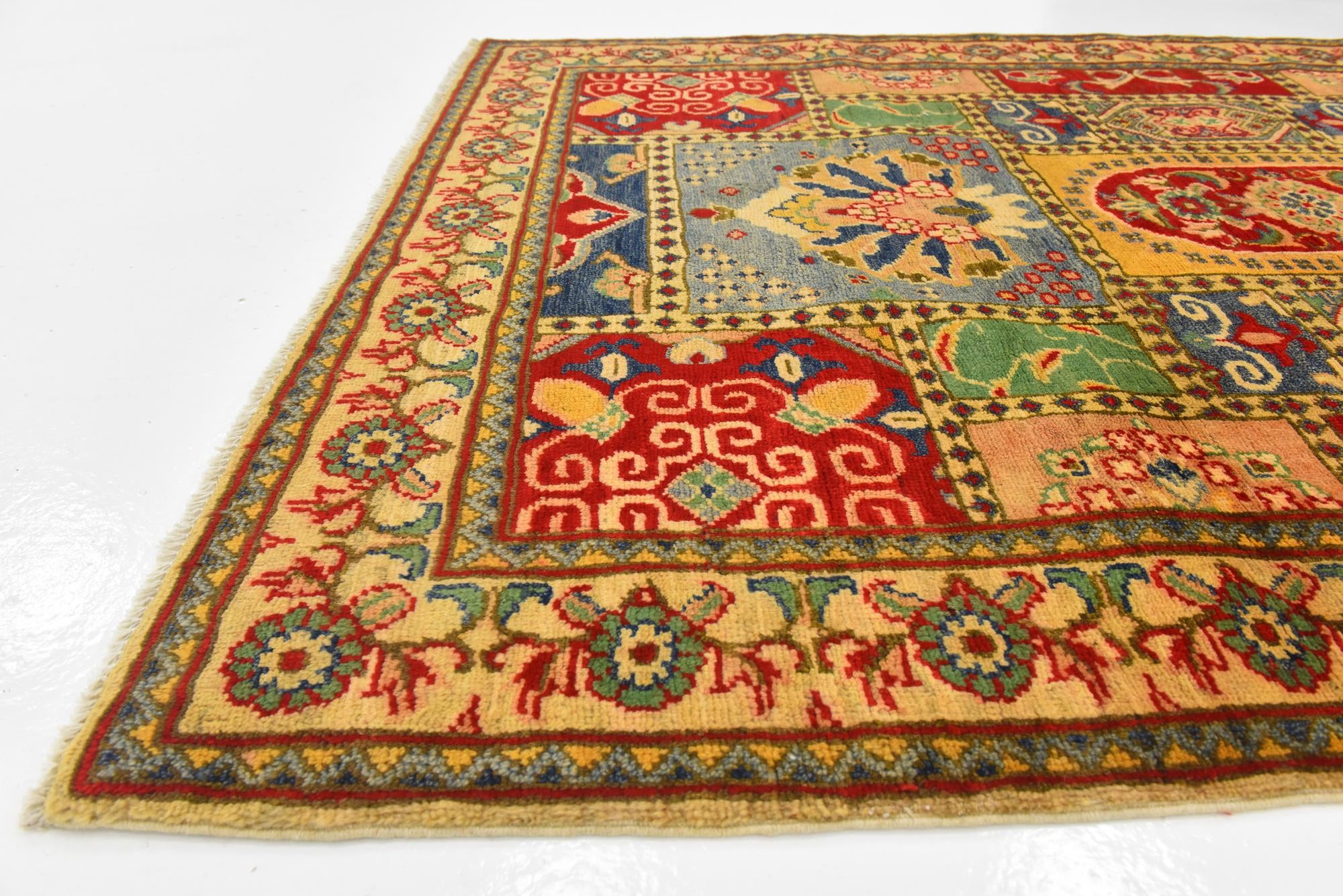 4' 3 x 6' 3 Hand Knotted Kazak Rug