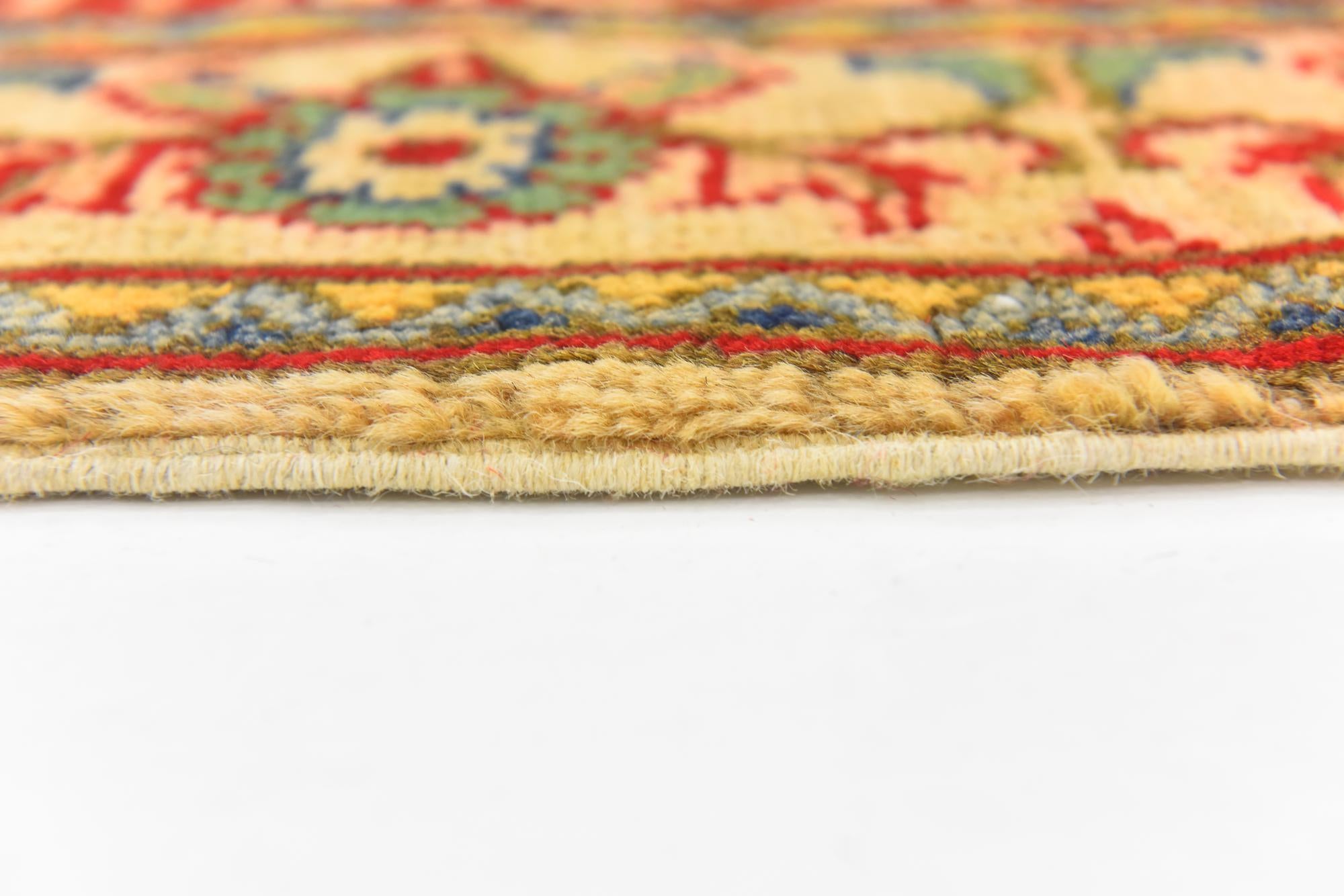4' 3 x 6' 3 Hand Knotted Kazak Rug