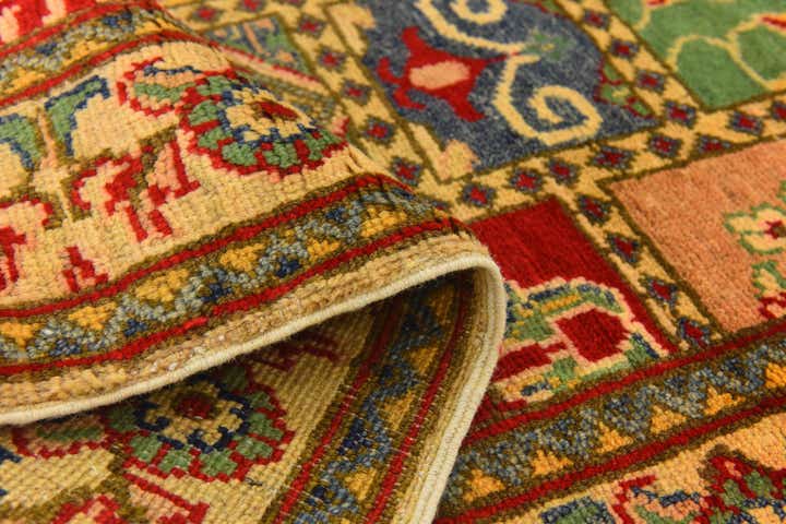4' 3 x 6' 3 Hand Knotted Kazak Rug