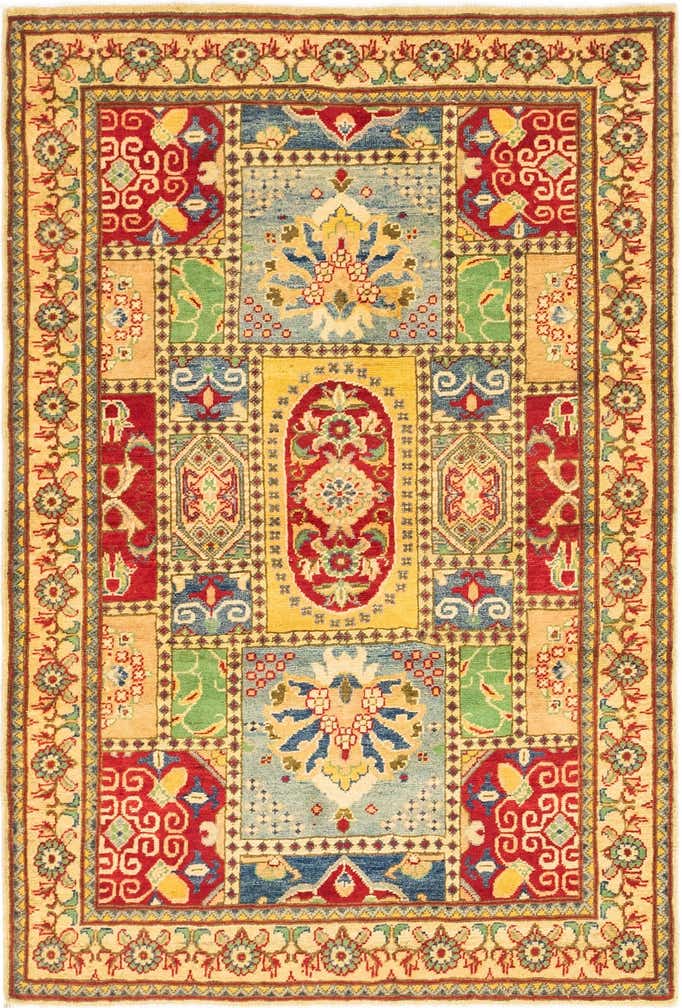 4' 3 x 6' 3 Hand Knotted Kazak Rug