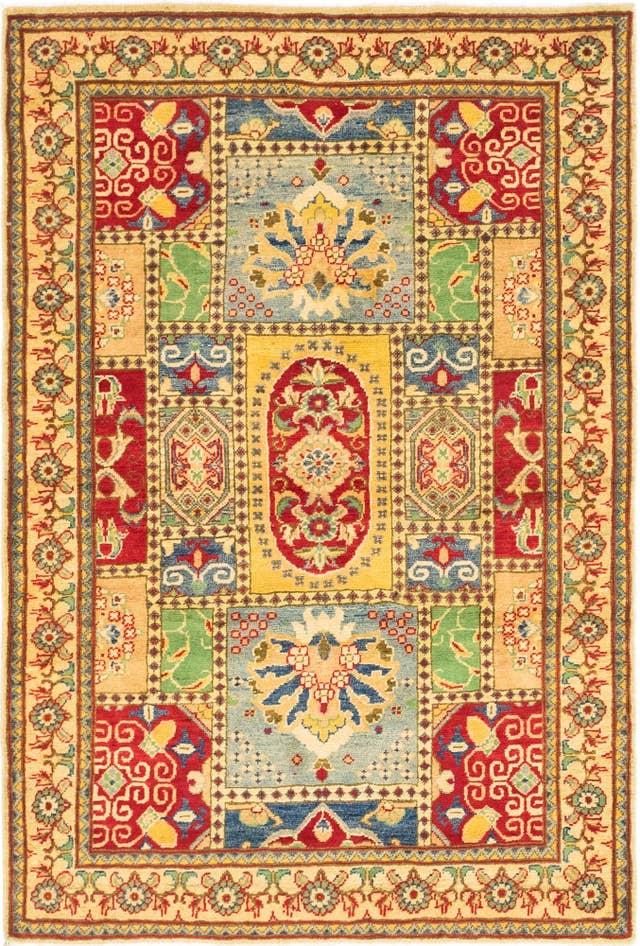 Detail image of 4' 3 x 6' 3 Hand Knotted Kazak Rug