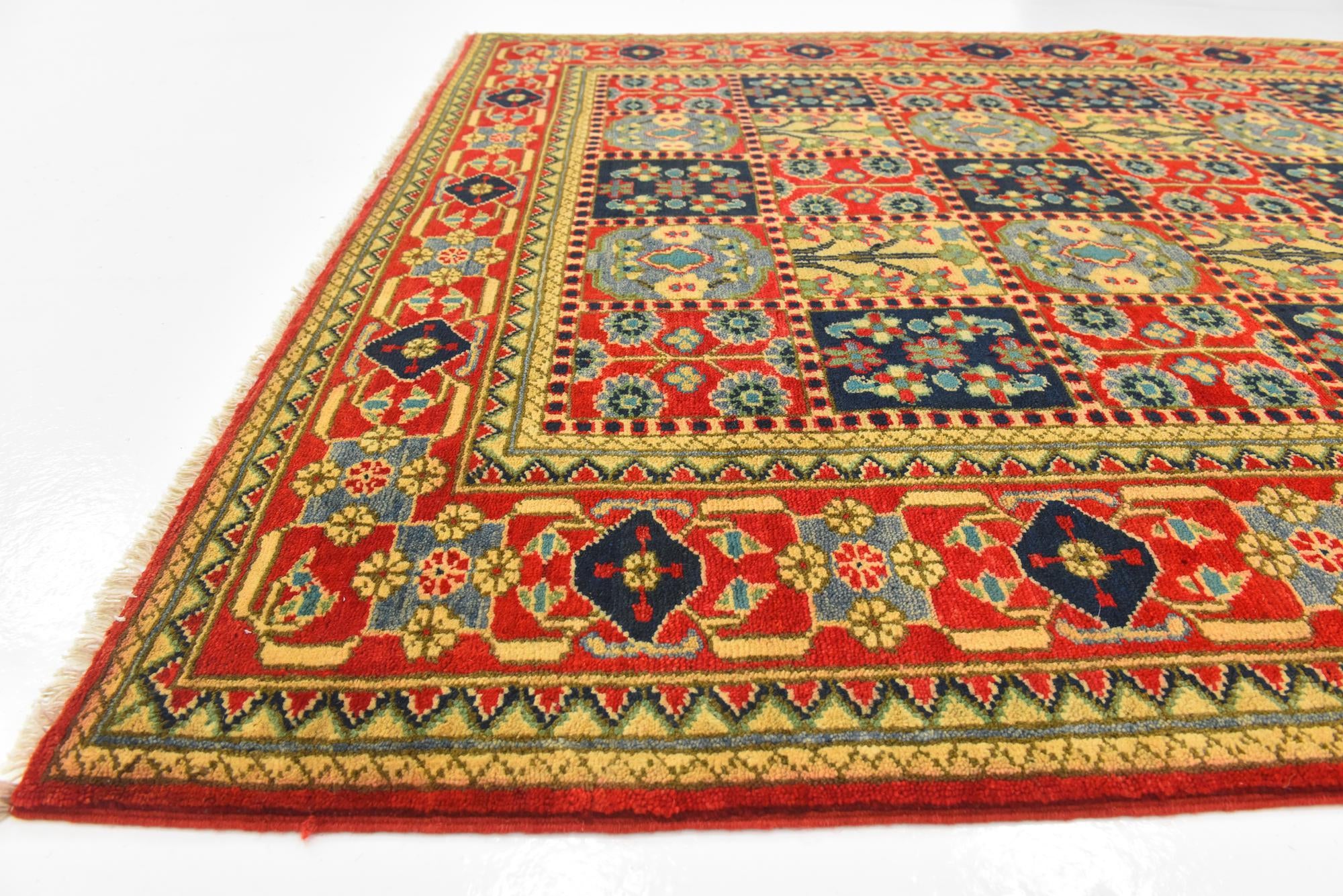 5' x 6' 7 Hand Knotted Kazak Rug