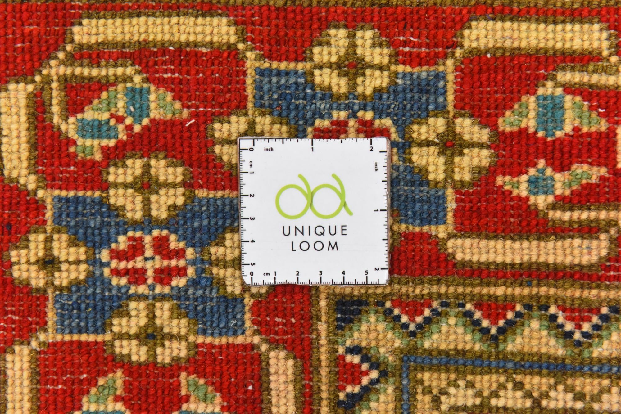 5' x 6' 7 Hand Knotted Kazak Rug