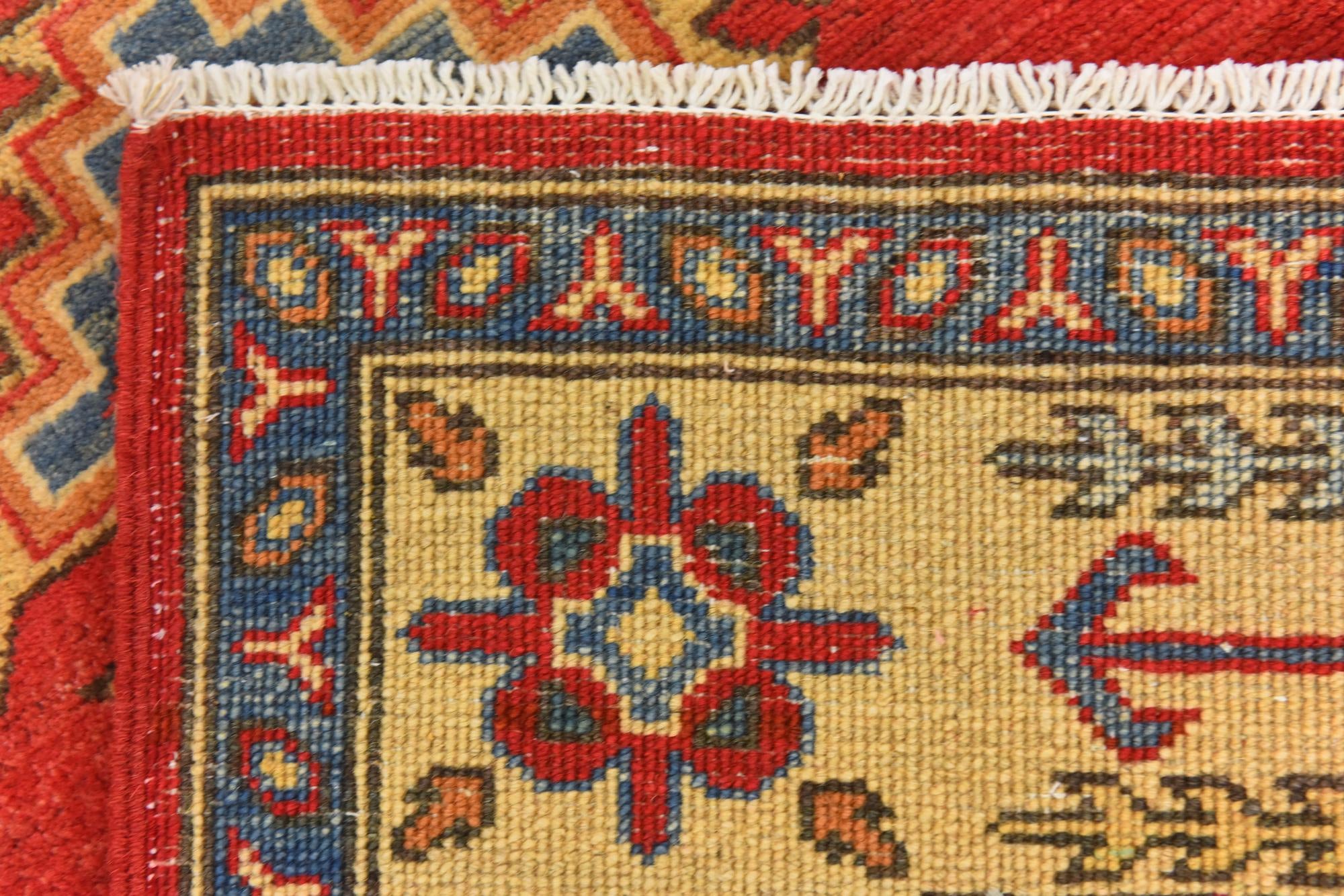 5' x 6' 6 Hand Knotted Kazak Rug