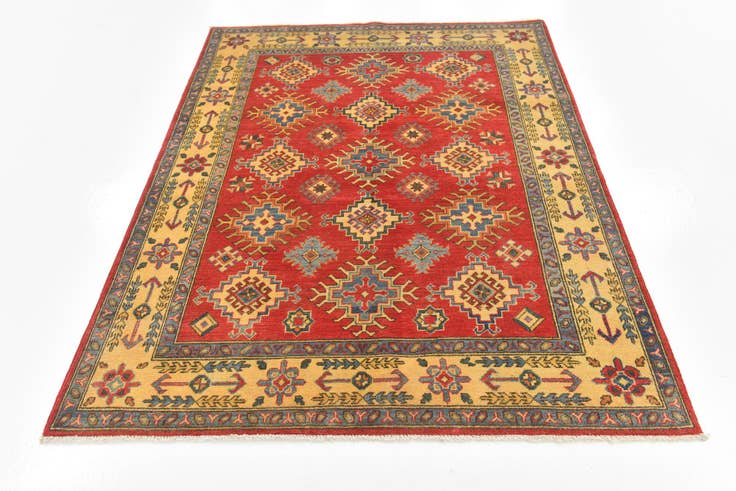 Detail image of 5' x 6' 6 Hand Knotted Kazak Rug