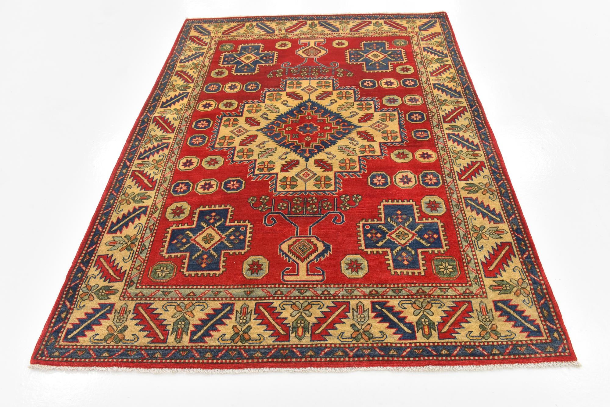 5' 2 x 7' Hand Knotted Kazak Rug