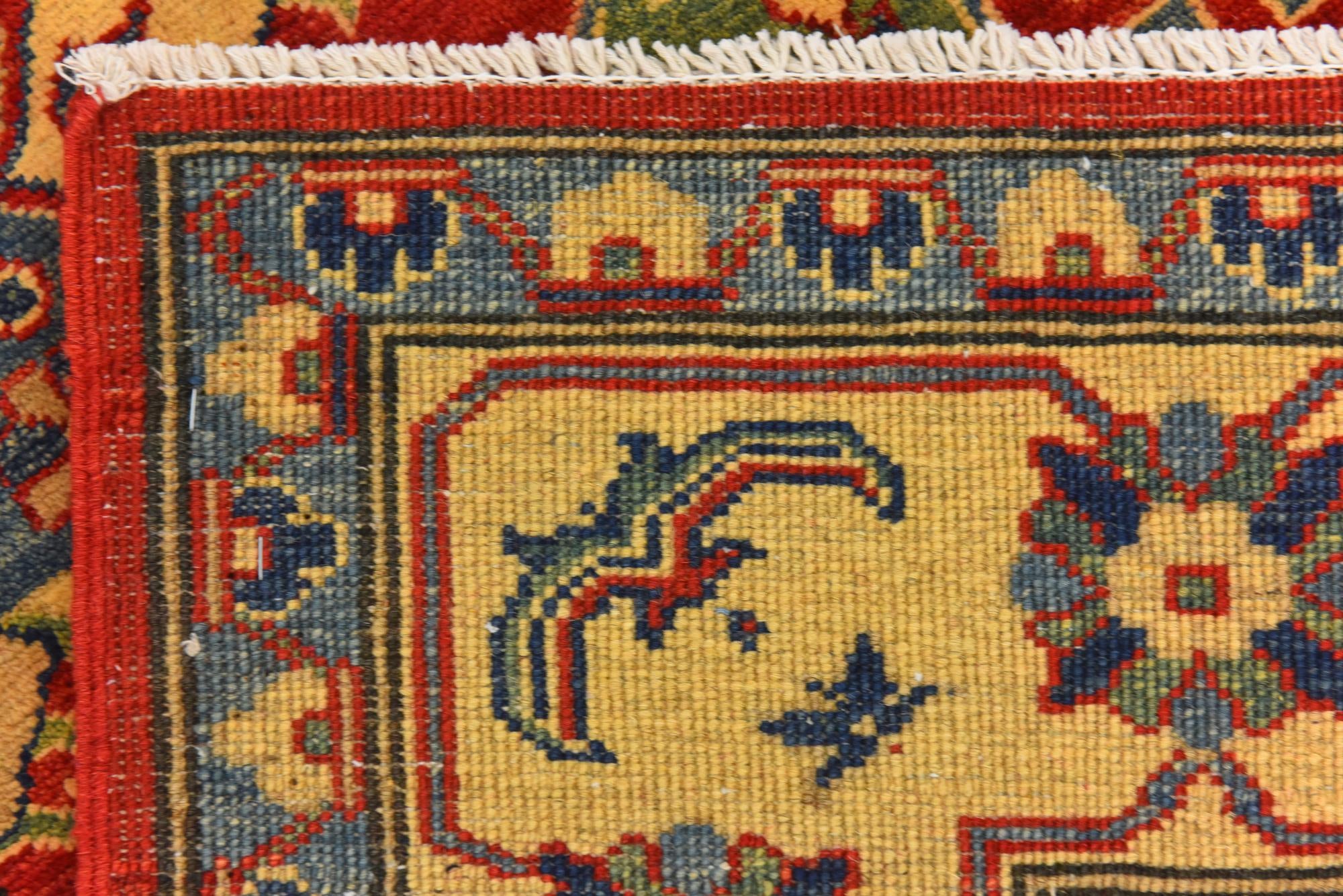 6' 7 x 9' 6 Hand Knotted Kazak Rug