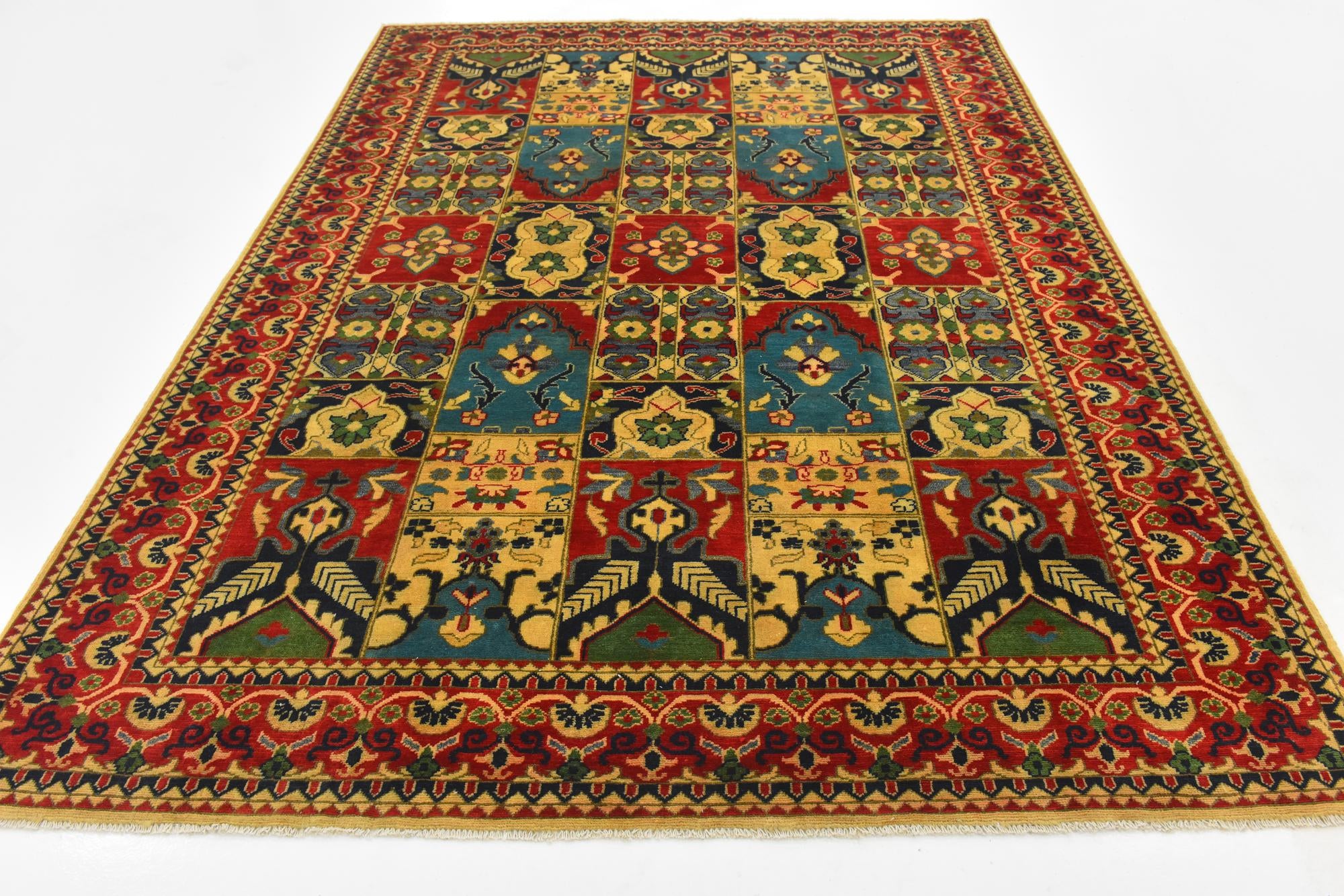 6' 11 x 9' 5 Hand Knotted Kazak Rug