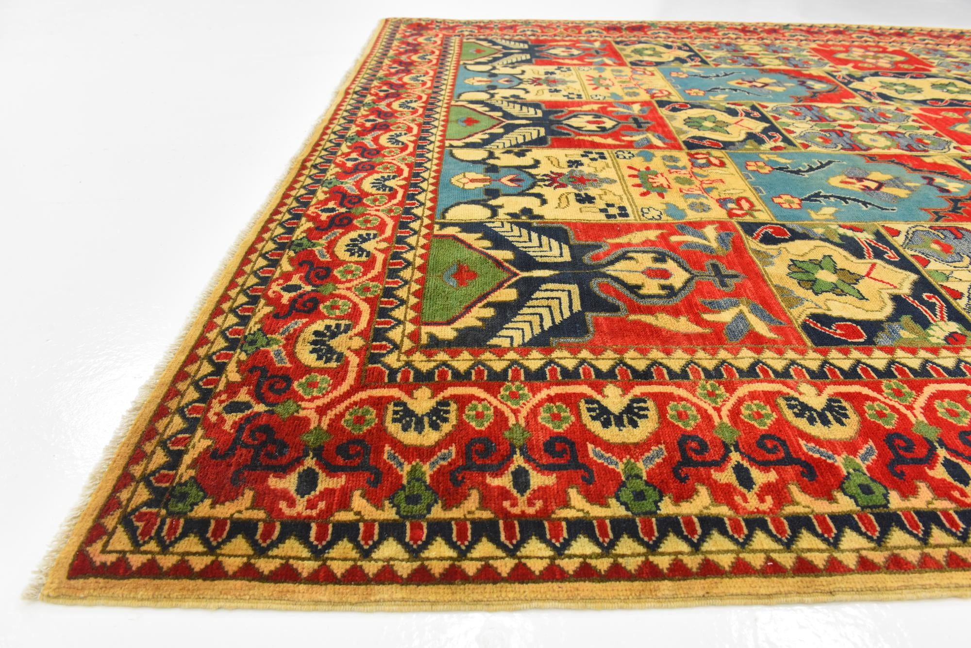 6' 11 x 9' 5 Hand Knotted Kazak Rug