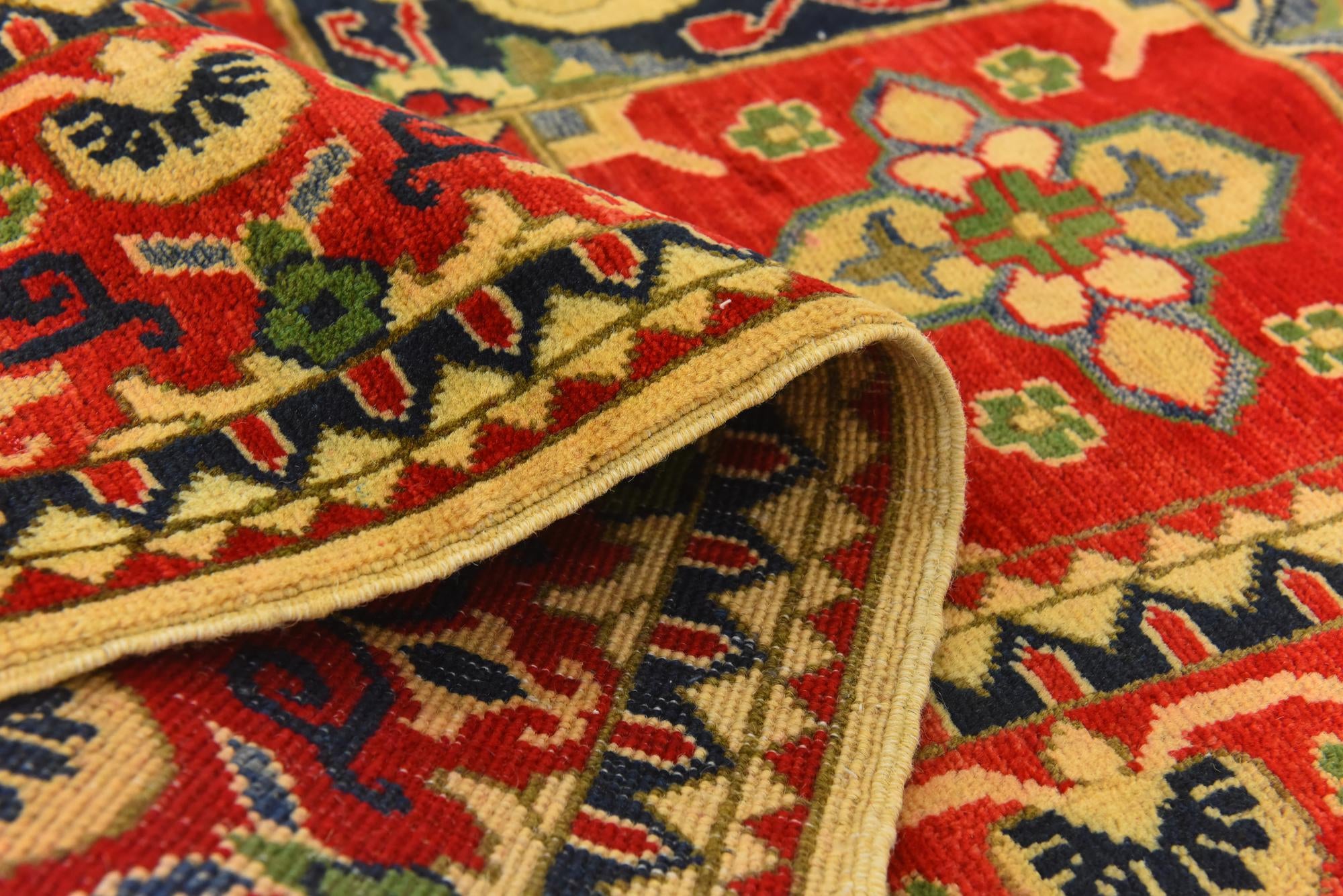 6' 11 x 9' 5 Hand Knotted Kazak Rug