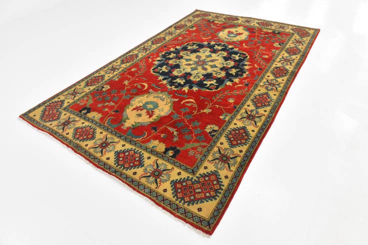 Detail image of 6' 1 x 10' 1 Hand Knotted Kazak Rug
