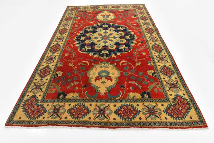 6' 1 x 10' 1 Hand Knotted Kazak Rug