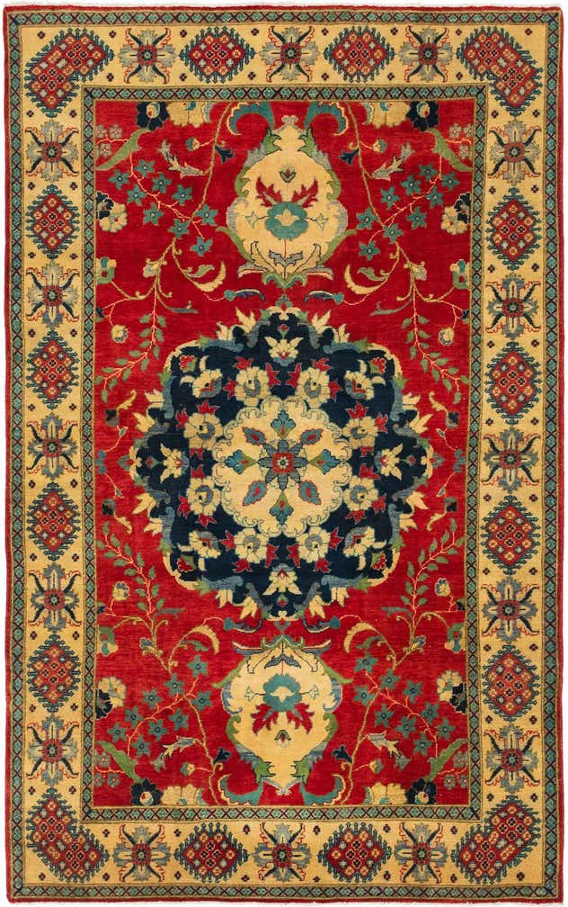 6' 1 x 10' 1 Hand Knotted Kazak Rug