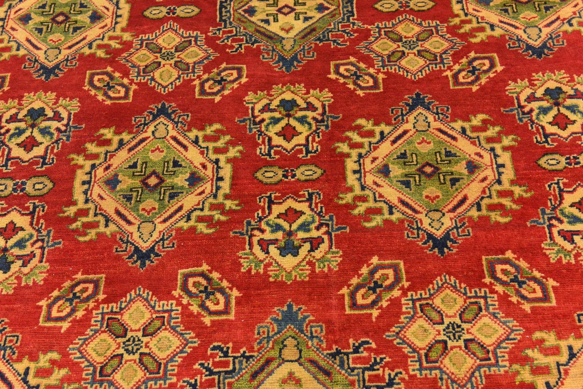 6' 7 x 9' 8 Hand Knotted Kazak Rug