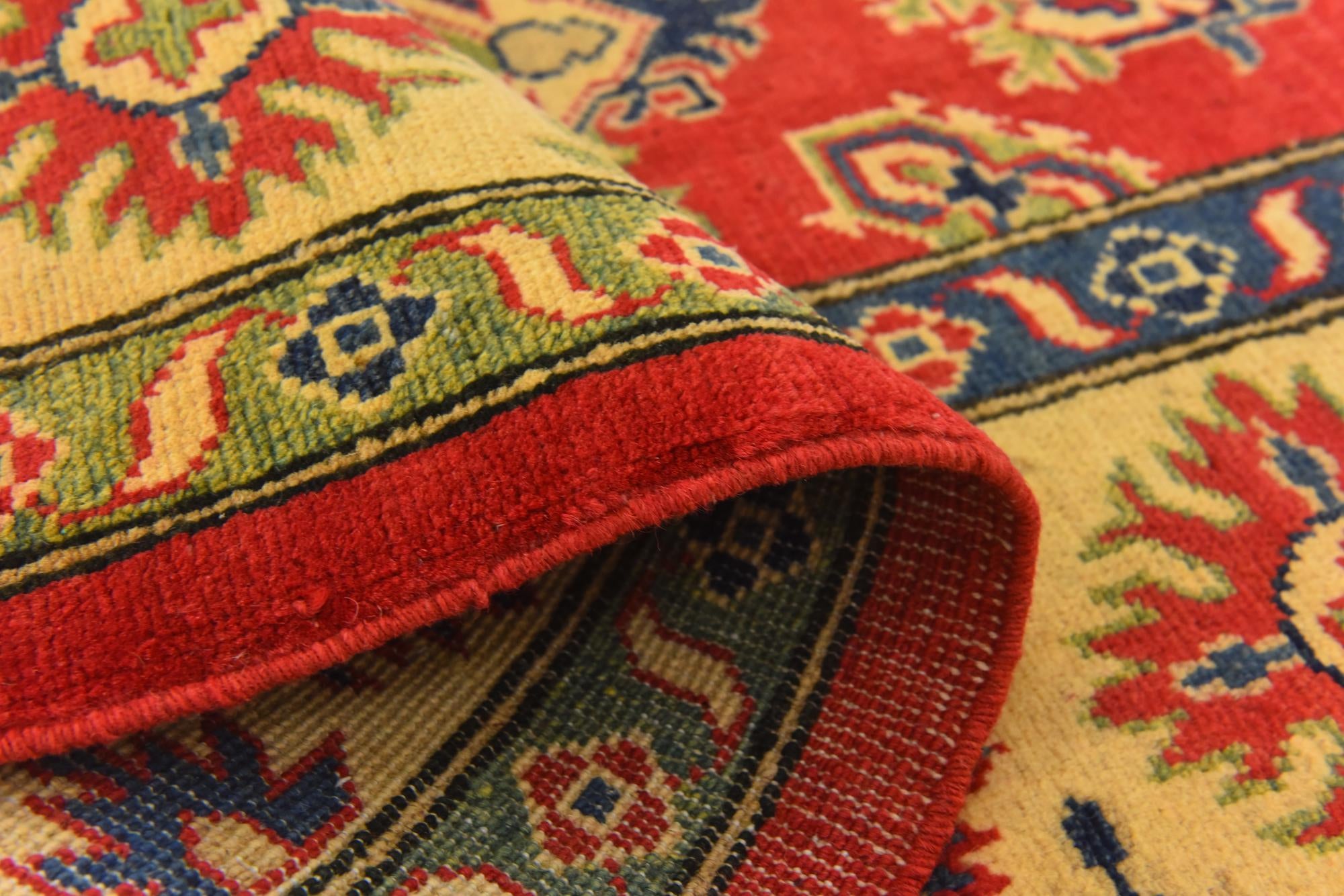 6' 7 x 9' 8 Hand Knotted Kazak Rug