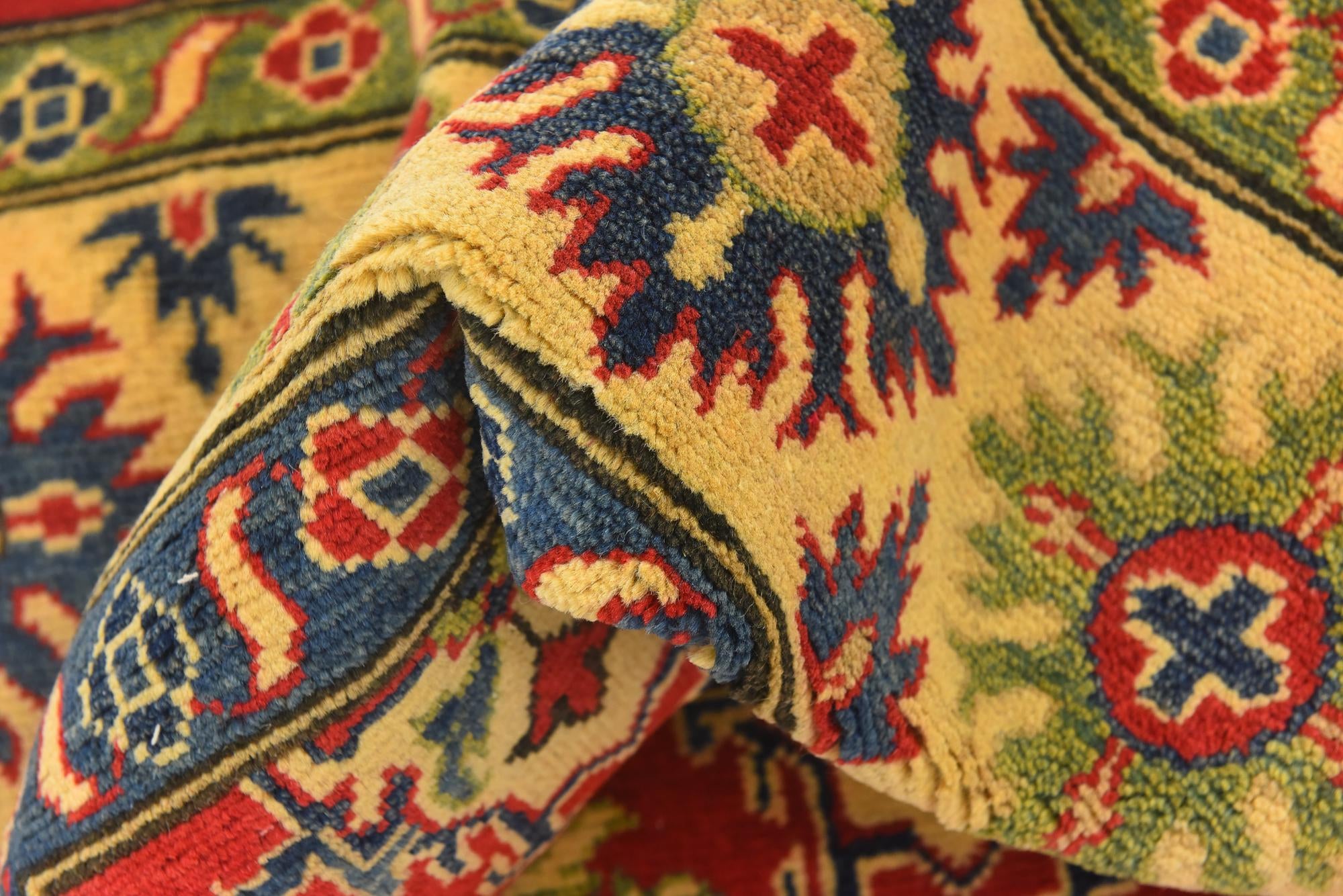 6' 7 x 9' 8 Hand Knotted Kazak Rug