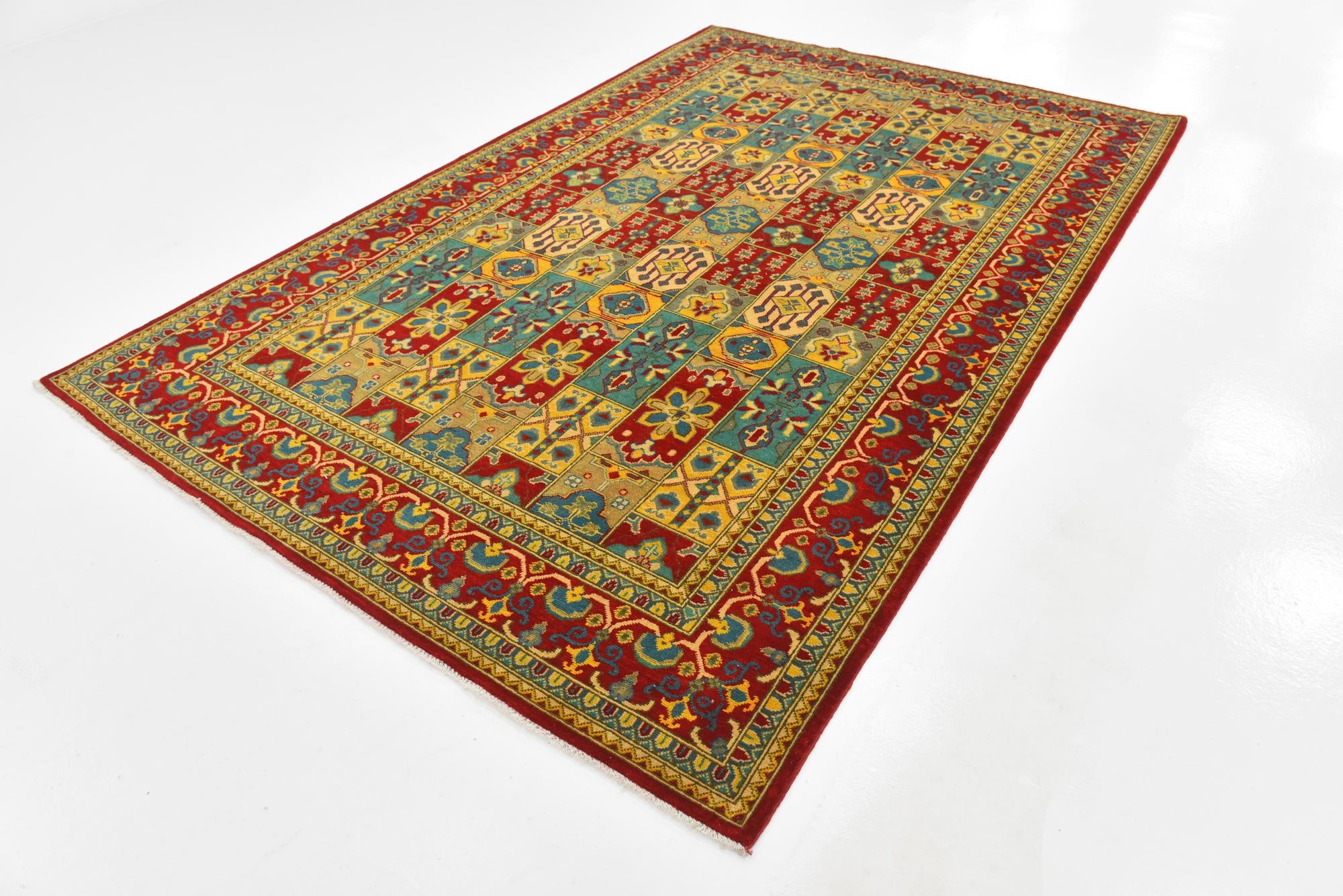 6' 7 x 10' Hand Knotted Kazak Rug